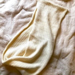 Cream Infinity scarf